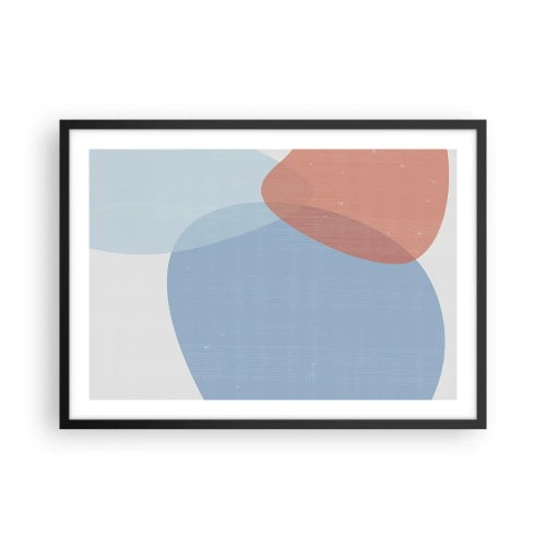 Poster în ramă neagră - Relații pastelate - 70x50 cm