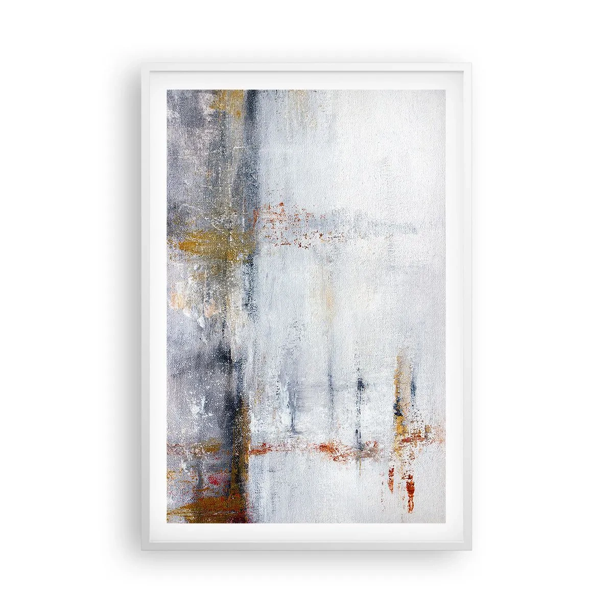 Poster în ramă albă - În spatele cortinei de aer - 61x91 cm