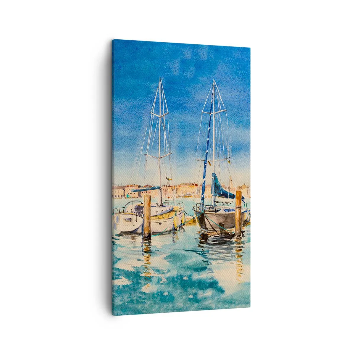 Tablou pe pânză - Laguna însorită - 45x80 cm