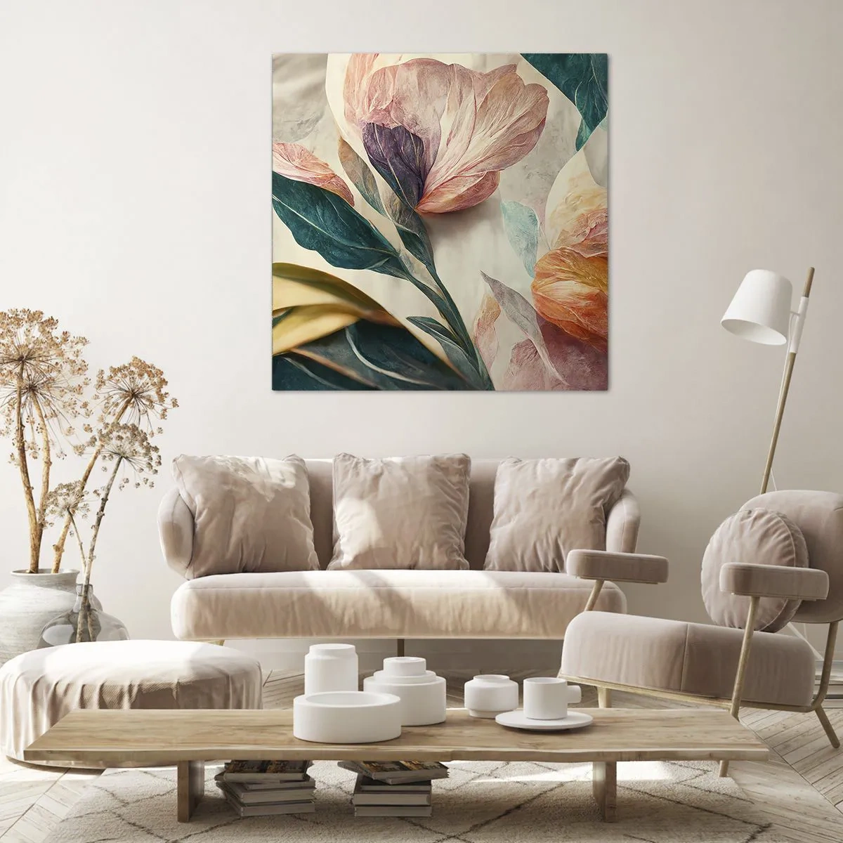 Tablou pe pânză - Flori din insulele sudice - 30x30 cm