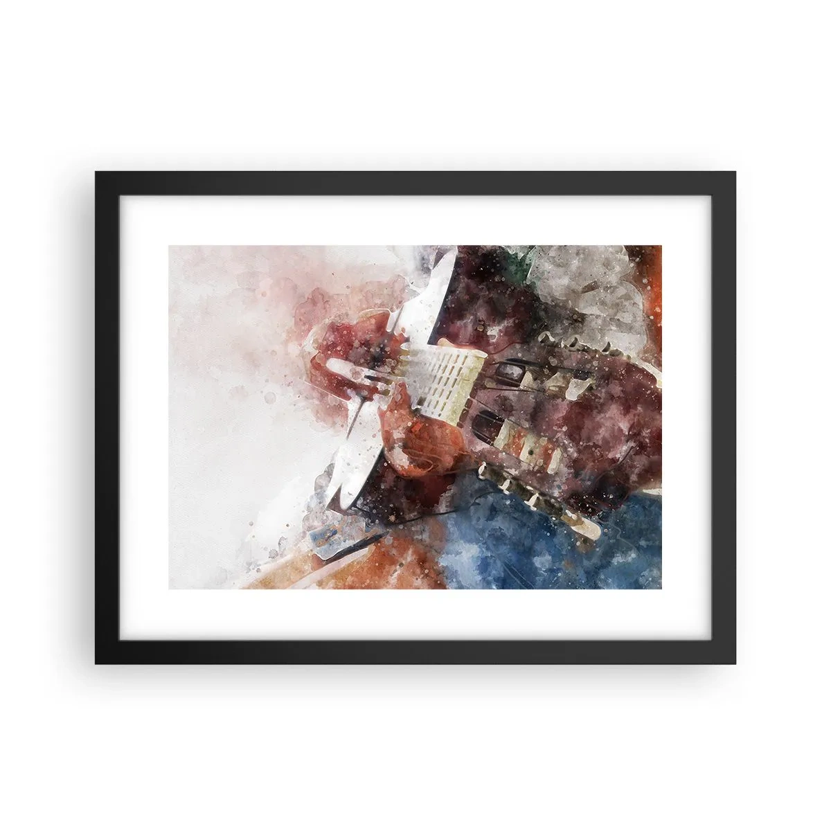 Poster în ramă neagră - Și ce părere ai? - 40x30 cm