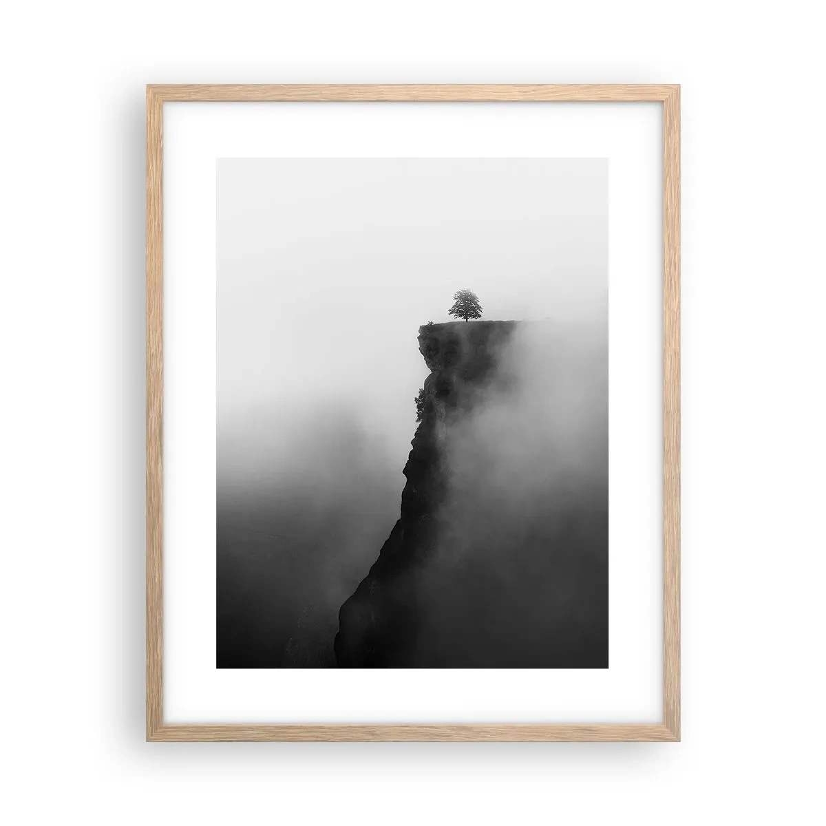 Poster în ramă de stejar deschis - La capătul lumii - 40x50 cm