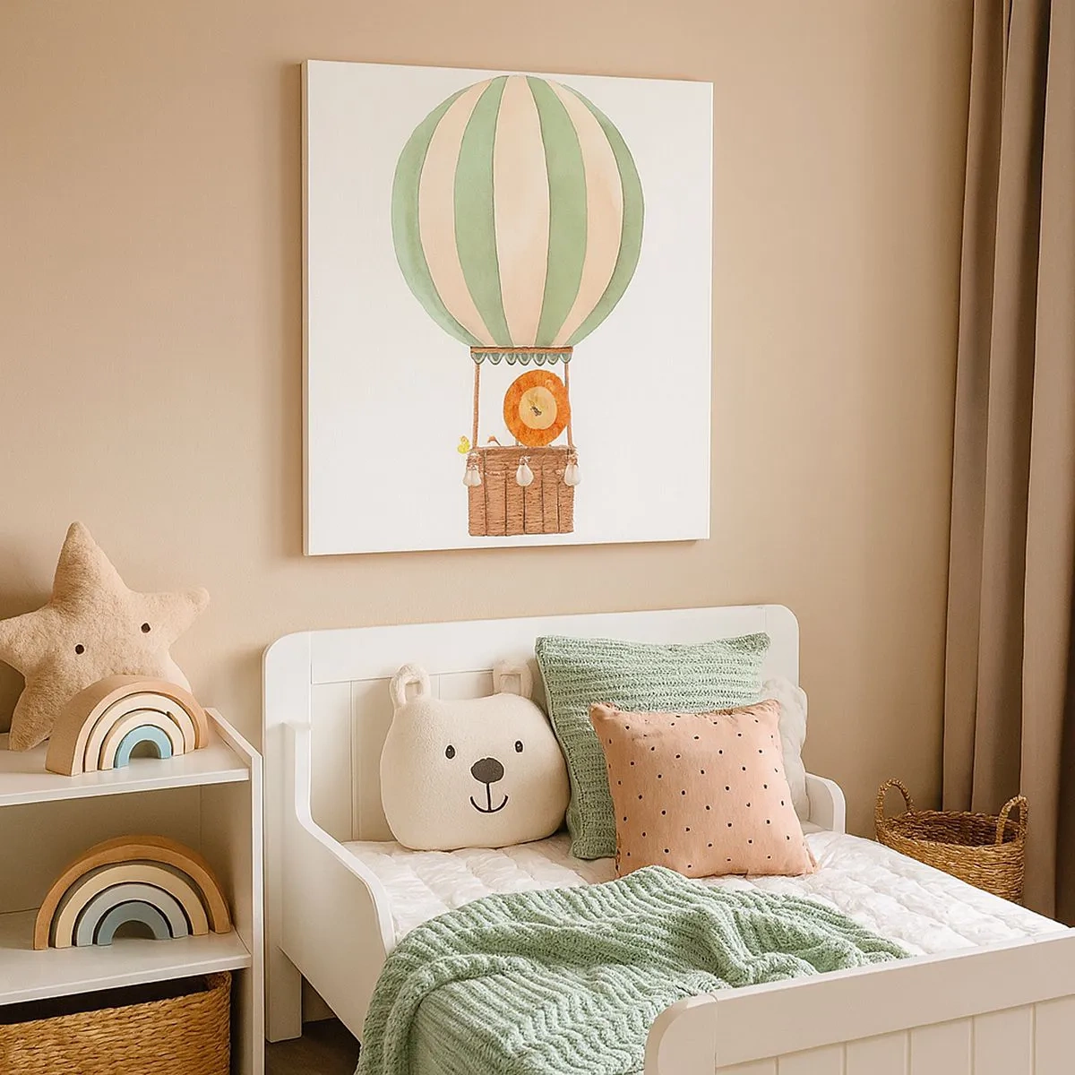 Tablou pe pânză - Călătoriile lui Leon - 30x30 cm