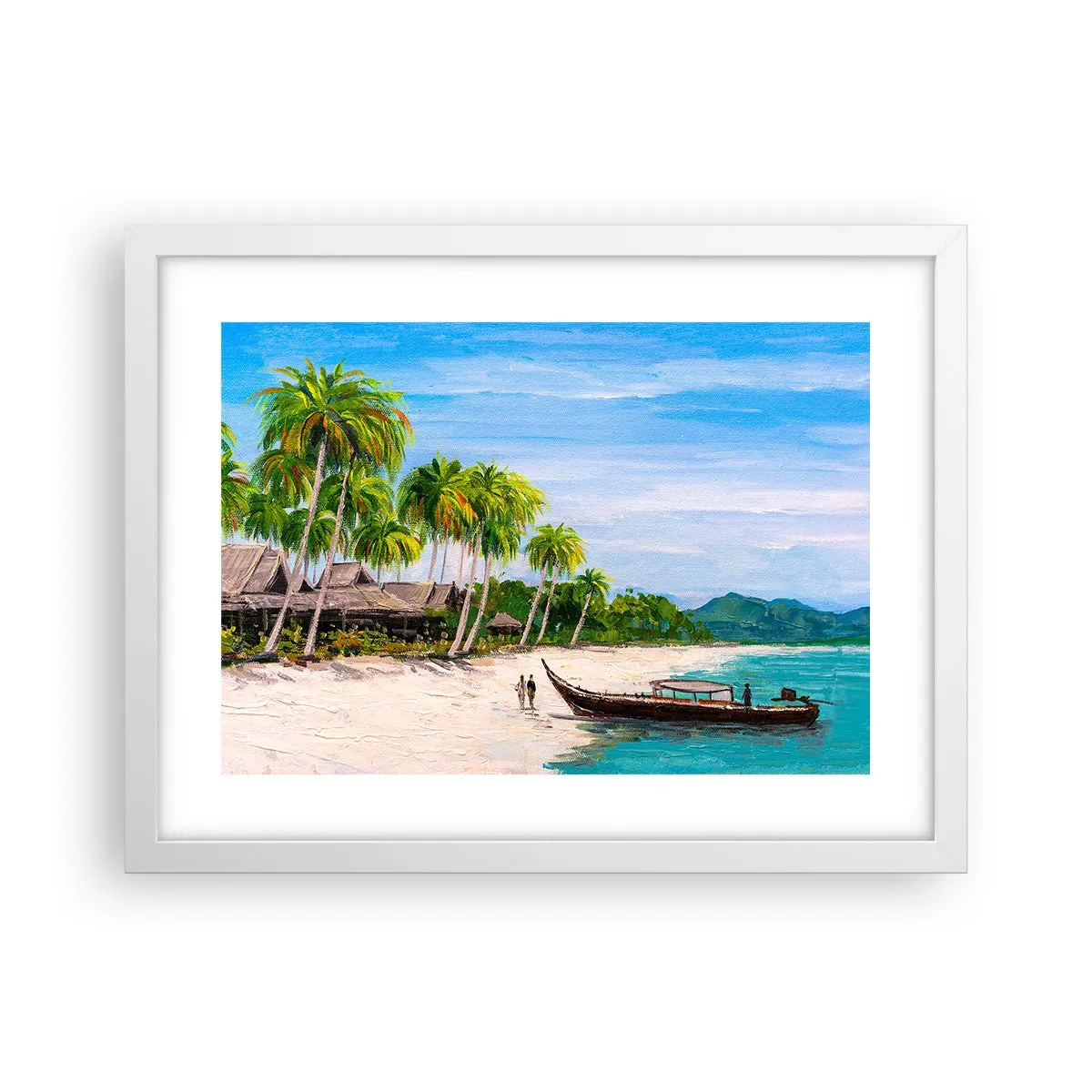Poster în ramă albă - Un vis exotic - 40x30 cm