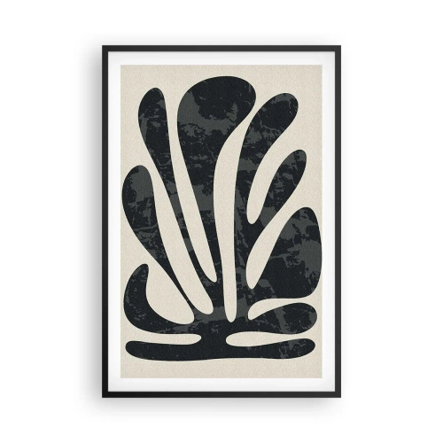 Poster în ramă neagră - Abstracție cu mai multe degete - 61x91 cm