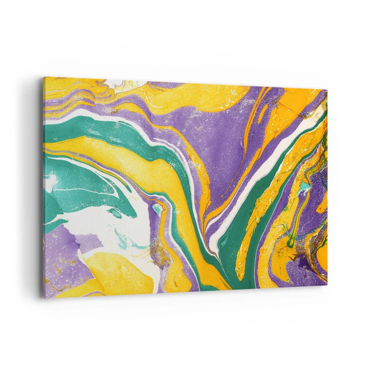 Tablou pe pânză - Valuri de culoare - 120x80 cm