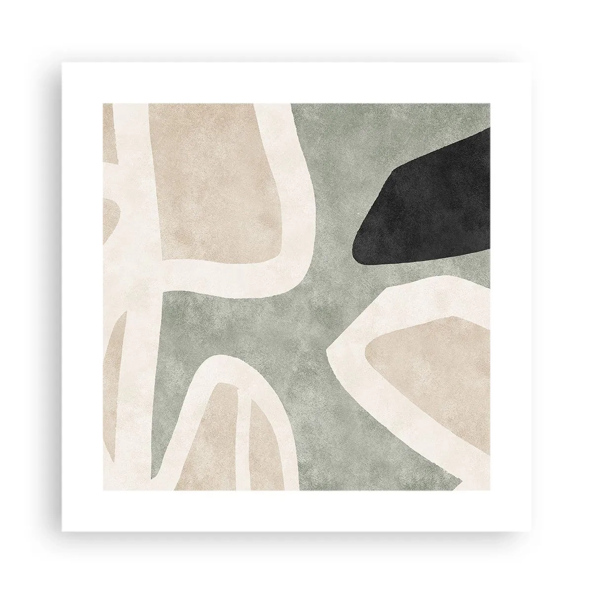 Poster - Compoziție cu motiv negru - 40x40 cm