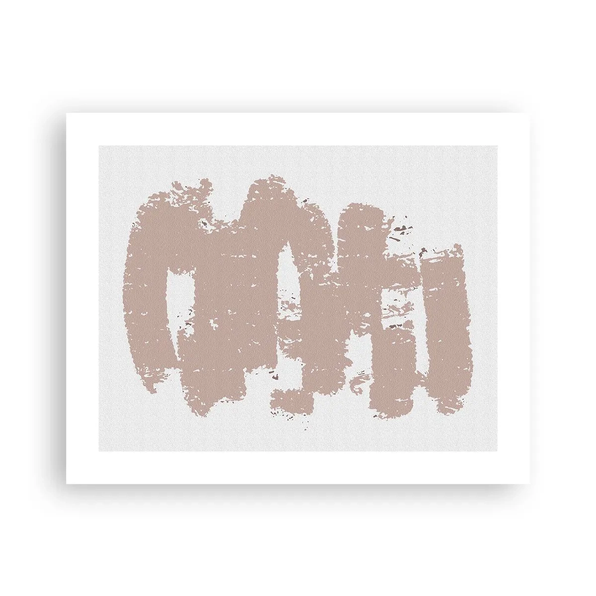 Poster - Abstracție în roz moale - 50x40 cm