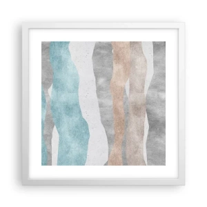 Poster în ramă albă - Studiu de proximitate - 40x40 cm