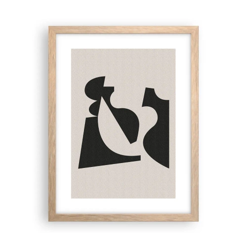 Poster în ramă de stejar deschis - Pentru autoasamblare - 30x40 cm