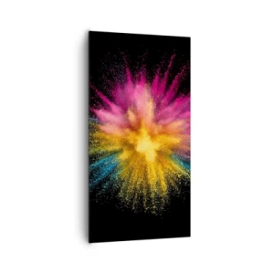 Tablou pe pânză - Nașterea culorii  - 65x120 cm