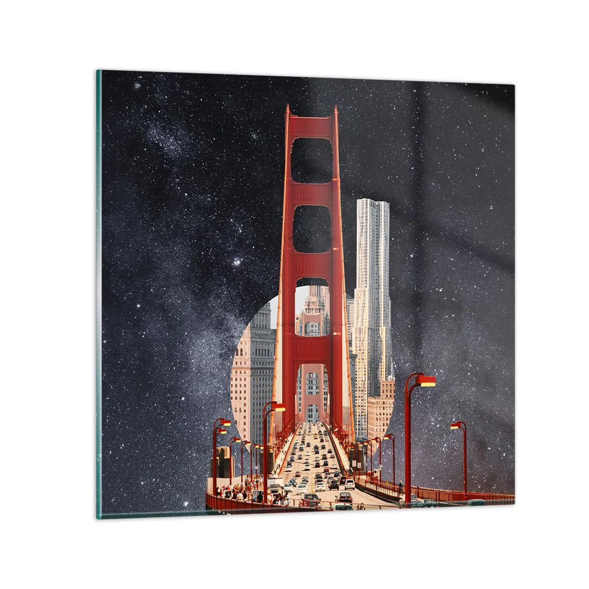 Tablou pe sticlă - Întotdeauna în centru - 60x60 cm