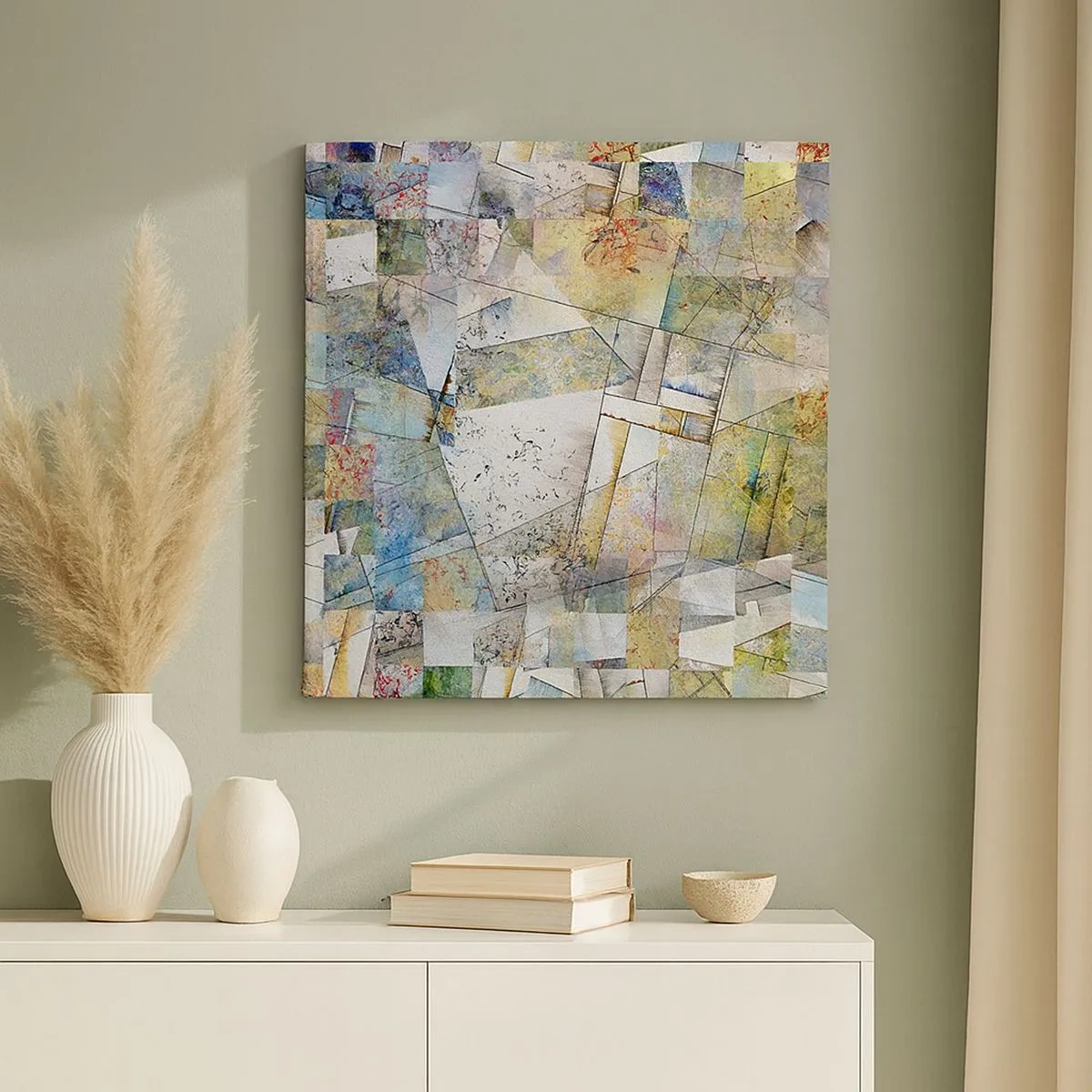 Tablou pe pânză - Remaniere geometrică - 30x30 cm