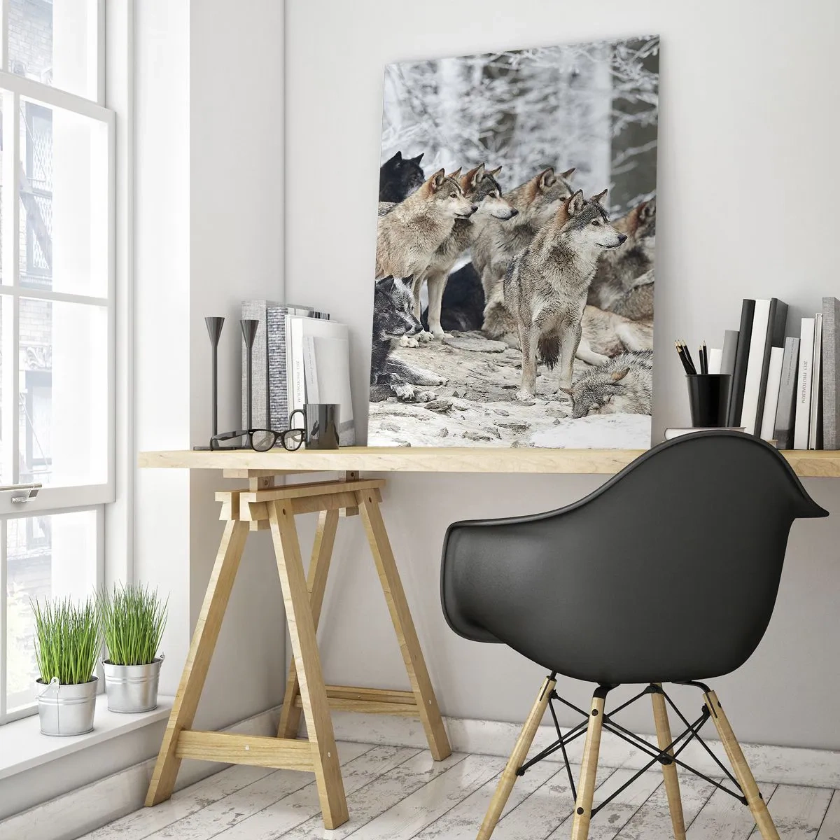 Tablou pe sticlă - Familie și prieteni - 50x70 cm