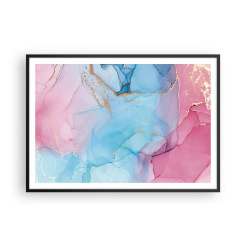 Poster în ramă neagră - Întâlnire și întrepătrundere - 100x70 cm