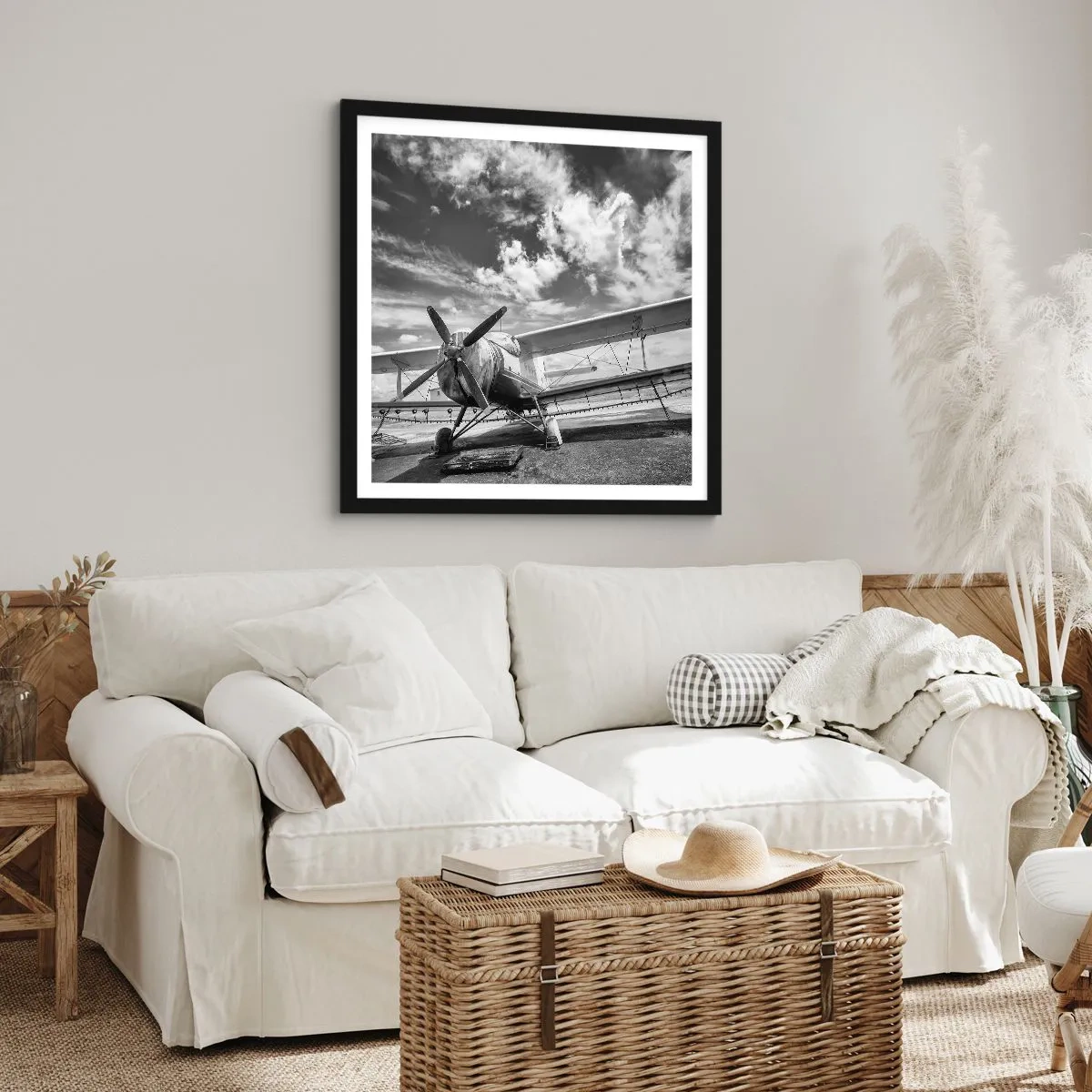 Poster în ramă neagră - Abia aștept! - 40x40 cm