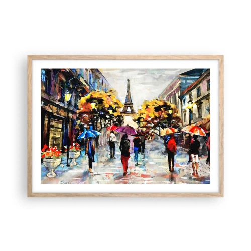 Poster în ramă de stejar deschis - Deosebit de frumos în toamnă - 70x50 cm
