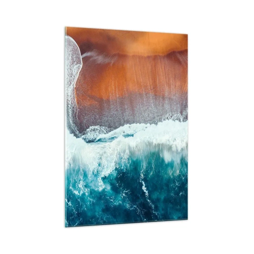 Tablou pe sticlă - Atingerea oceanului - 70x100 cm