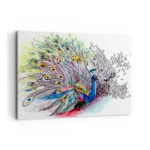 Tablou pe pânză - Cu mândrie împotriva griului - 100x70 cm