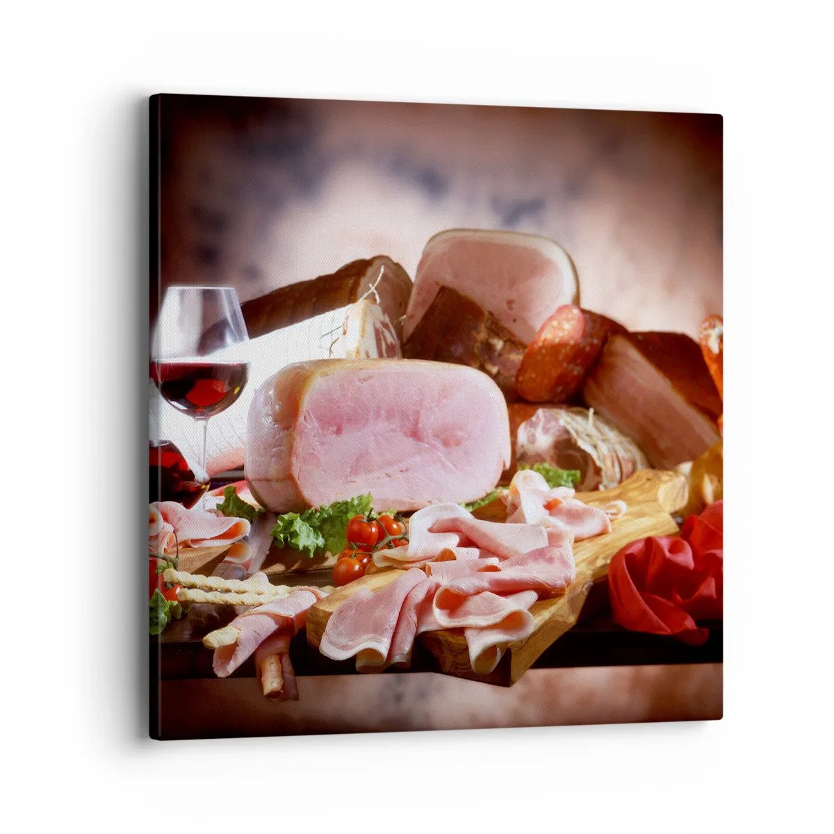 Tablou pe pânză - Un vis culinar cu o carafă - 40x40 cm