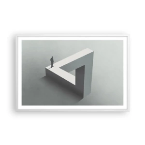 Poster în ramă albă - Și totuși este posibil - 91x61 cm