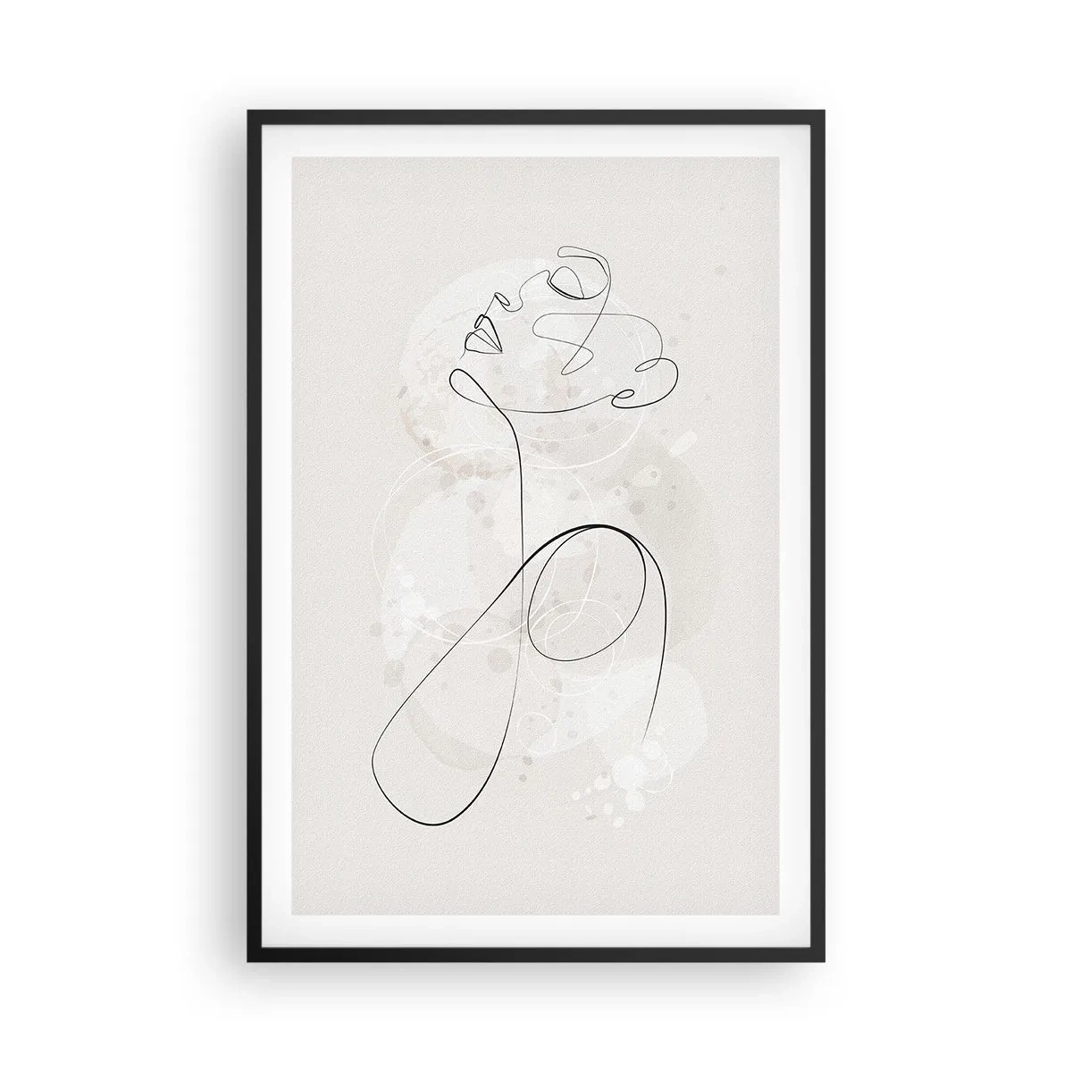 Poster în ramă neagră - Spirala frumuseții - 61x91 cm