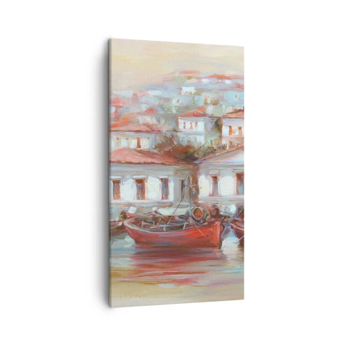 Tablou pe pânză - Orășel fericit - 45x80 cm