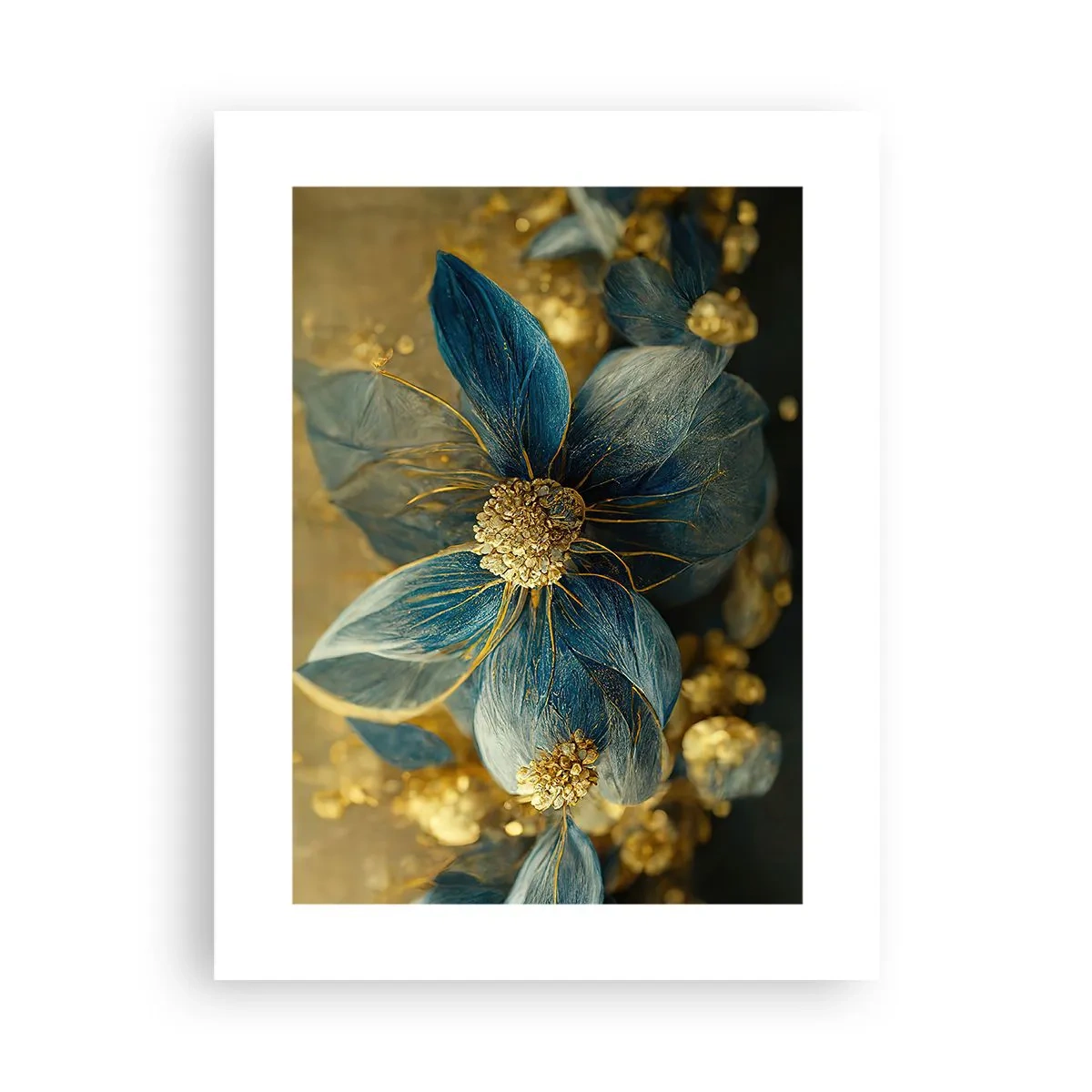 Poster - Floare cu aur - 30x40 cm