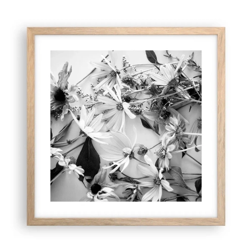 Poster în ramă de stejar deschis - Un altfel de buchet - 40x40 cm