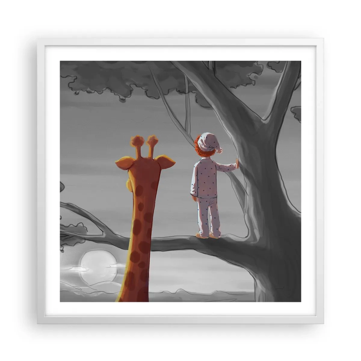 Poster în ramă albă - Acest lucru se întâmplă cu adevărat - 60x60 cm