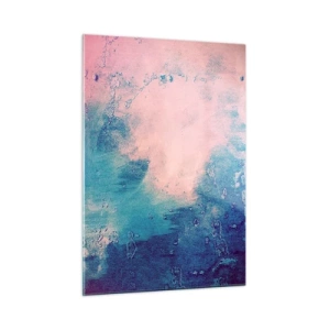 Tablou pe sticlă - Îmbrățișare albastră - 50x70 cm