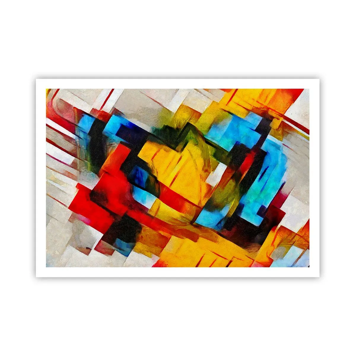 Poster - Sandviș multicolor - 100x70 cm