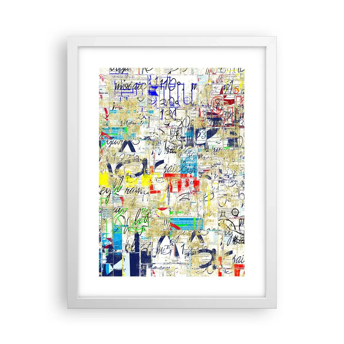 Poster în ramă albă - Pur și simplu plăcut pentru ochi - 30x40 cm