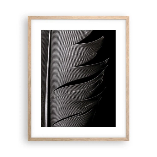 Poster în ramă de stejar deschis - Pana - o construcție minunată - 40x50 cm