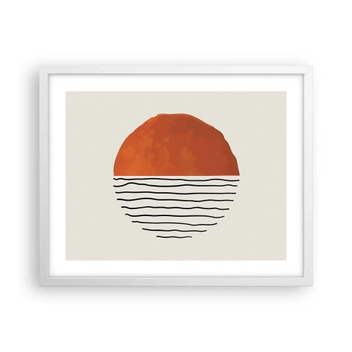 Poster în ramă albă - În stil japonez - 50x40 cm