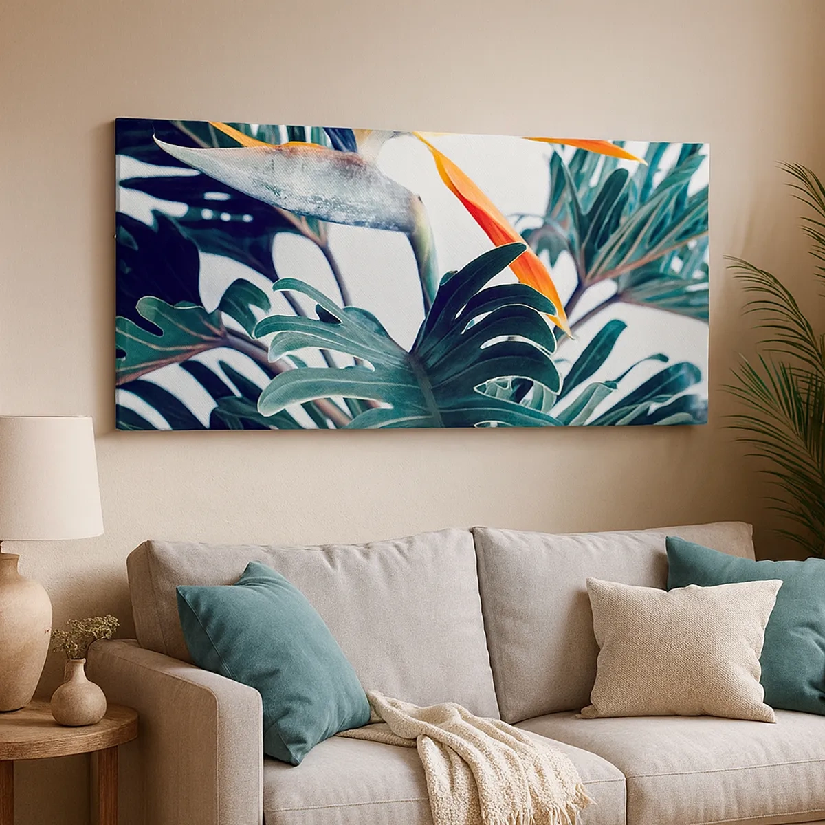 Tablou pe pânză - Tufiș sau pasăre? - 30x30 cm