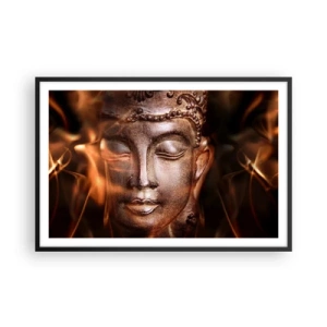 Poster în ramă neagră - Există doar aici și acum - 91x61 cm