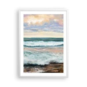 Poster în ramă albă - Aici îți vei alina sufletul - 50x70 cm