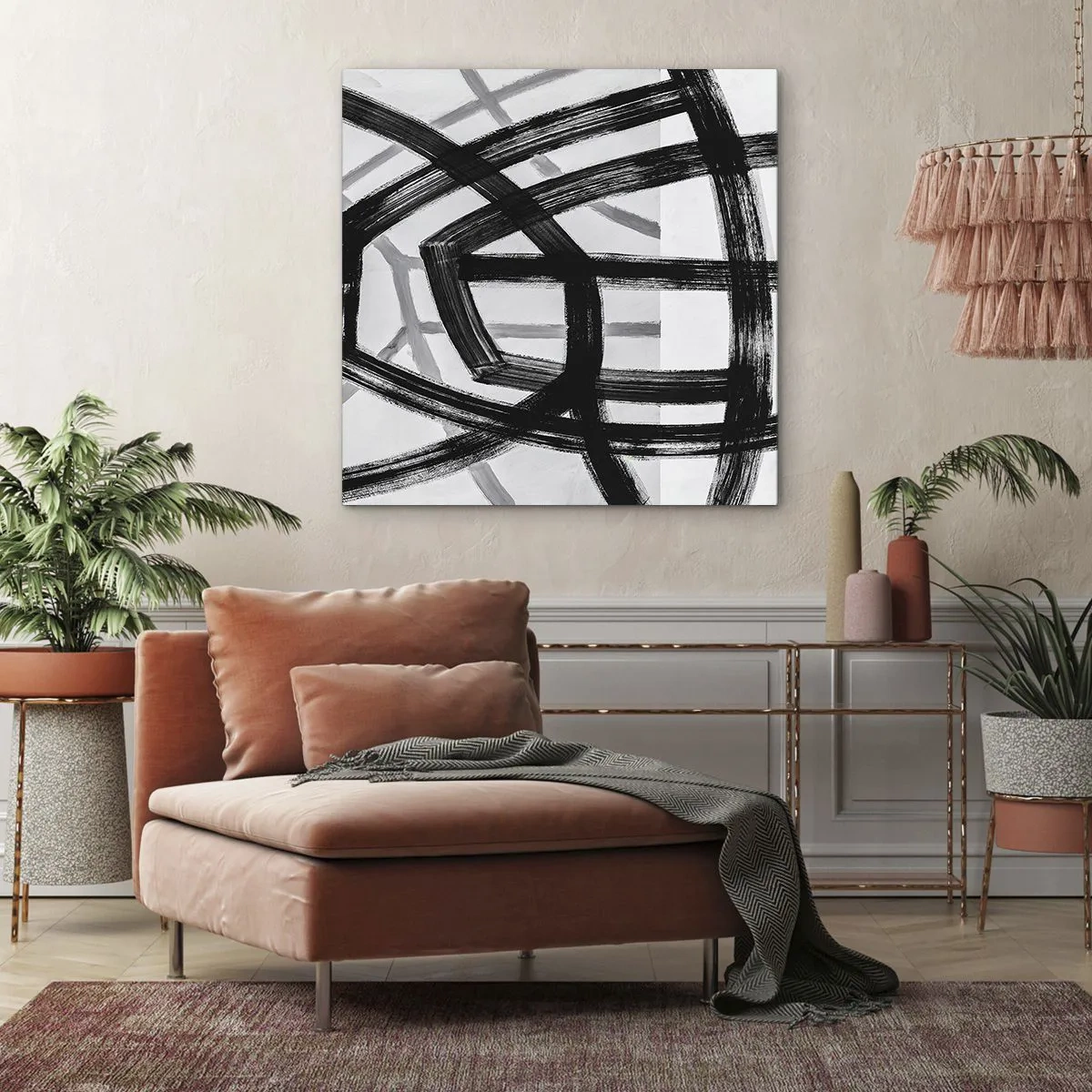 Tablou pe pânză - Construind adâncimea - 60x60 cm