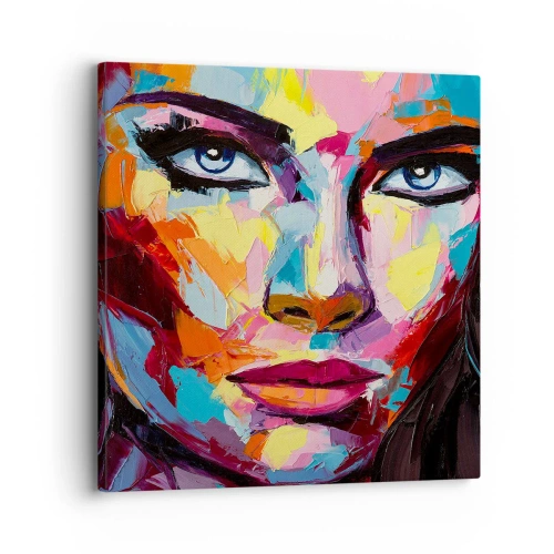 Tablou pe pânză - Un suflet plin de culoare - 30x30 cm