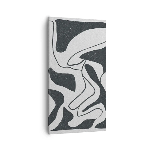 Tablou pe pânză - Distracție abstractă în labirint - 55x100 cm