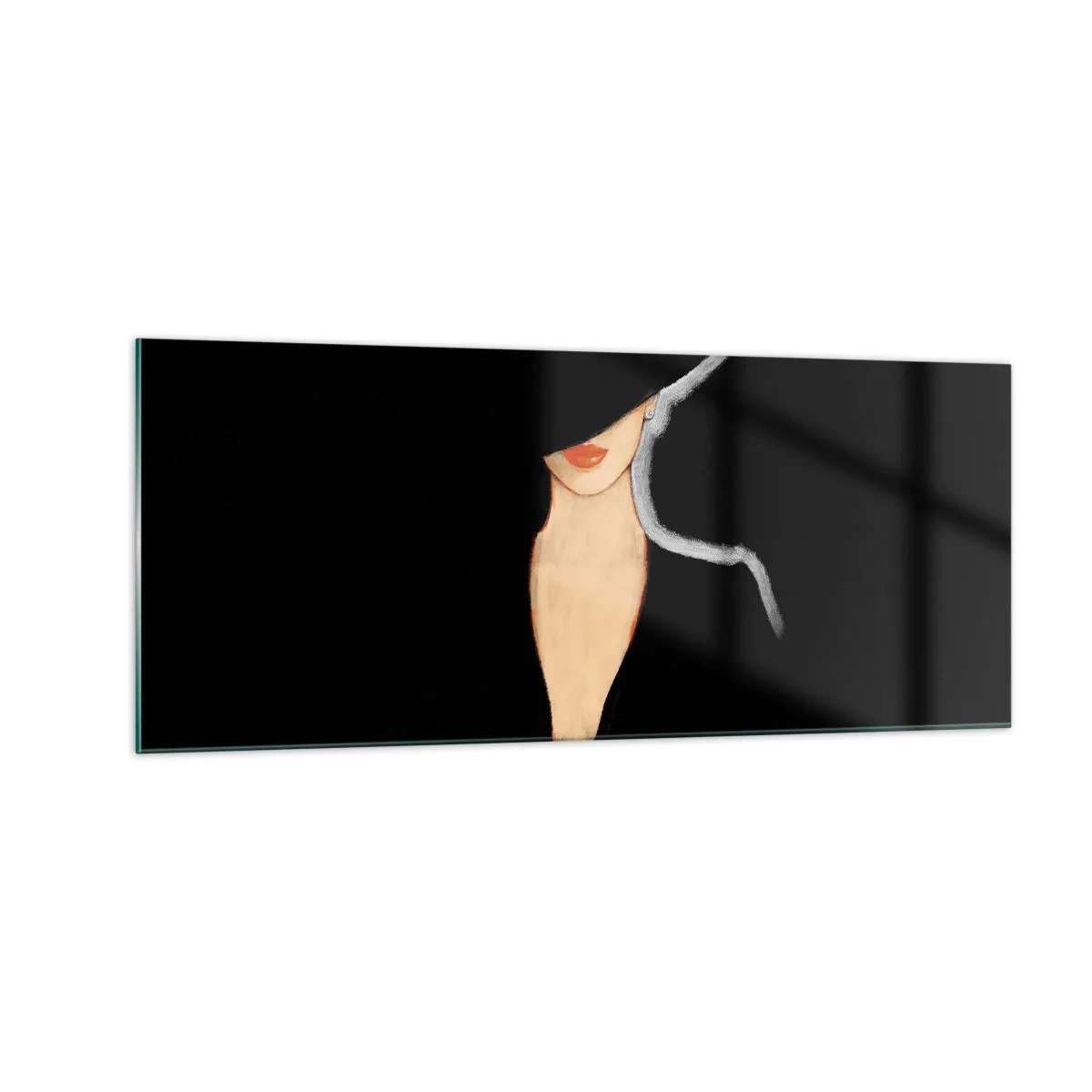 Tablou pe sticlă - Eleganță și stil - 100x40 cm