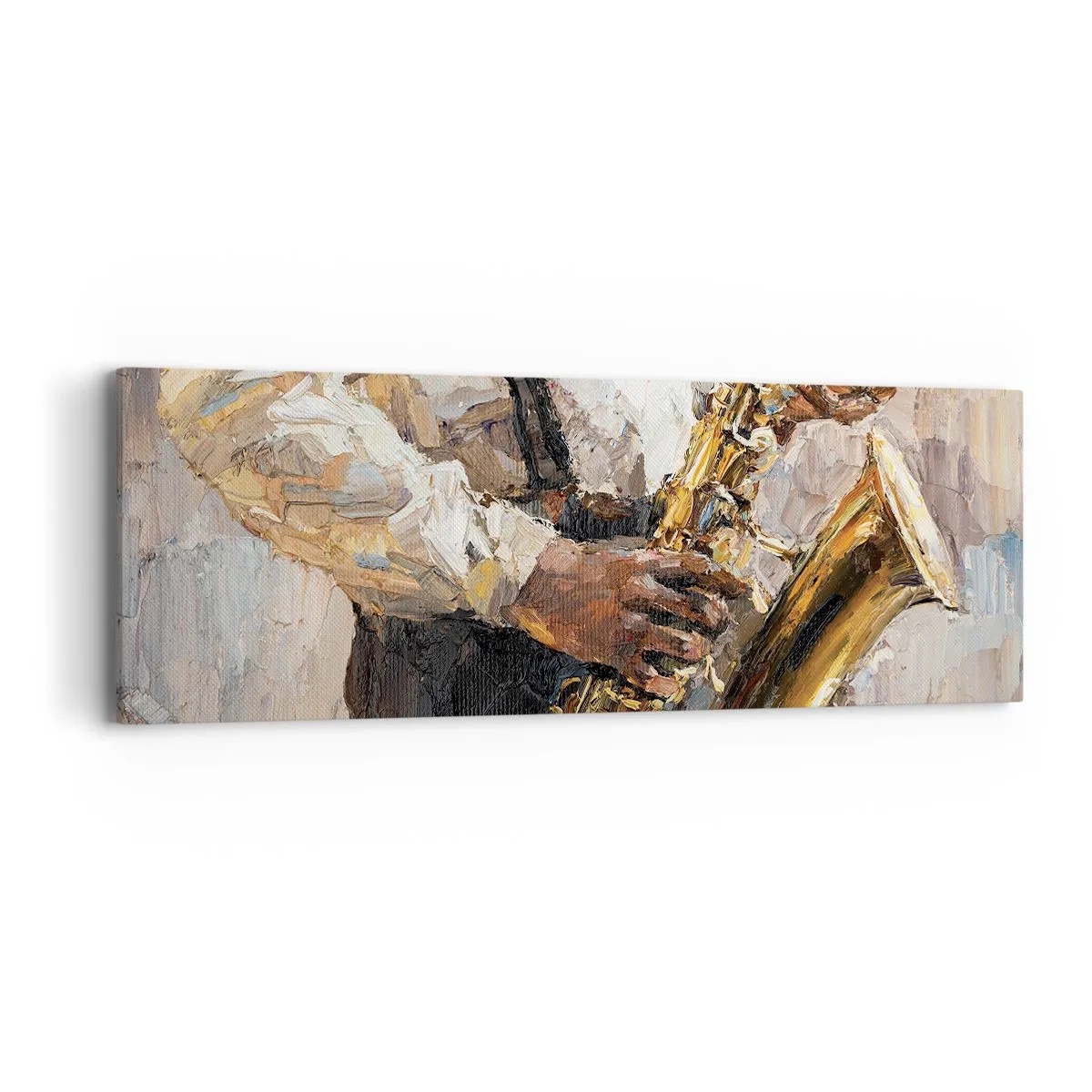 Tablou pe pânză - E timpul pentru a cânta solo - 90x30 cm