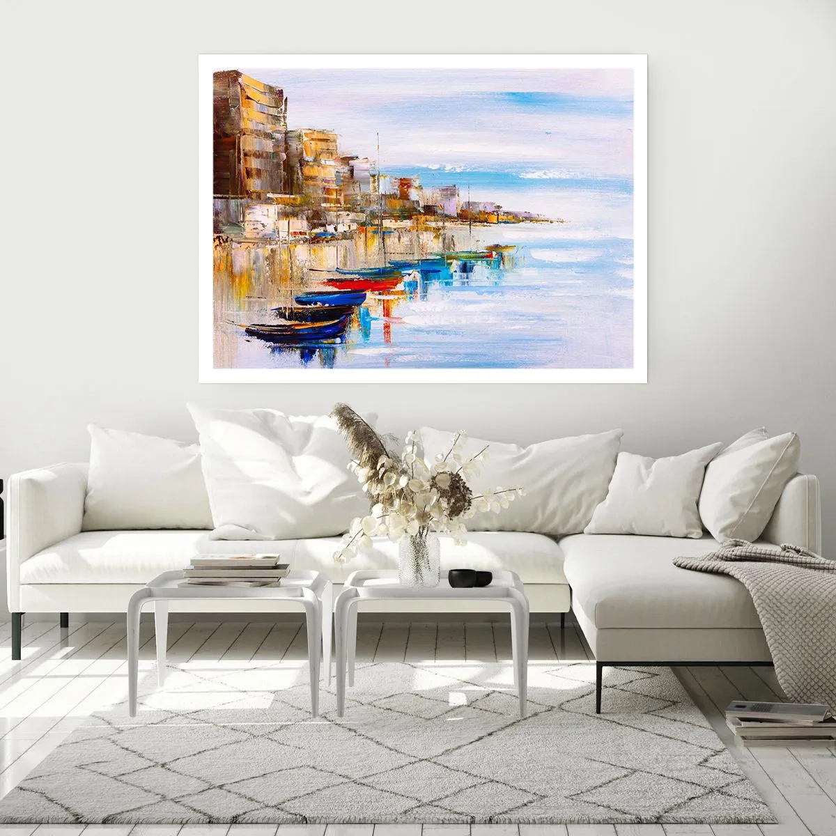 Poster - Port urban multicolor - 91x61 cm