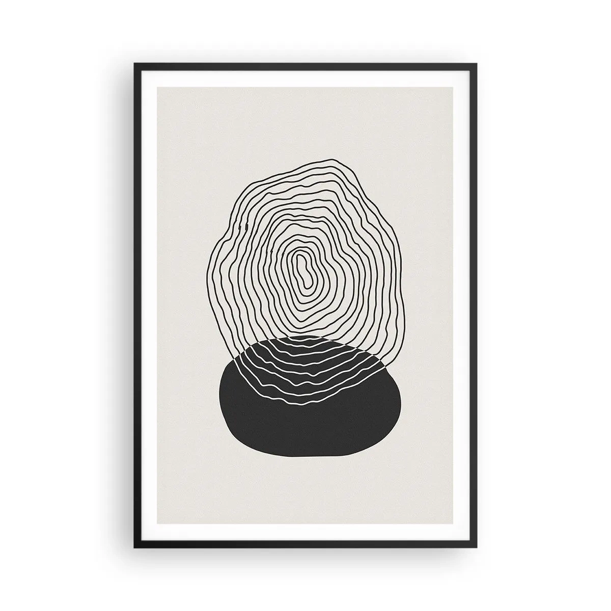 Poster în ramă neagră - Persistență și vibrațiile - 70x100 cm