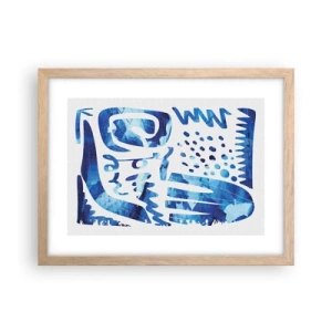 Poster în ramă de stejar deschis - Înapoi la rădăcini - 40x30 cm