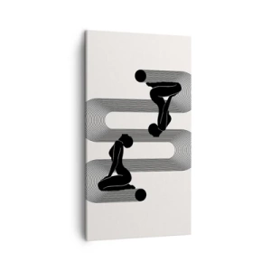 Tablou pe pânză - Simetrie senzuală - 45x80 cm