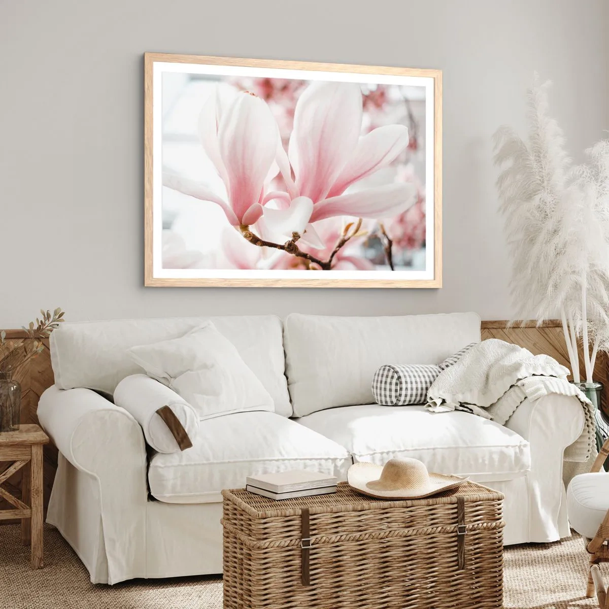Poster în ramă de stejar deschis - Imensitatea sensibilității - 40x30 cm