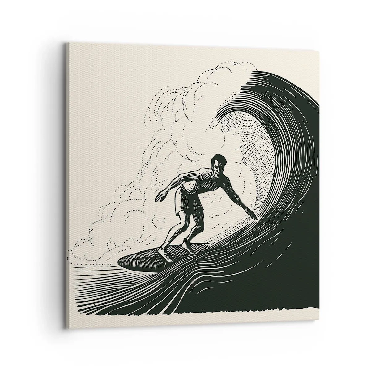 Tablou pe pânză - Regele valului - 60x60 cm