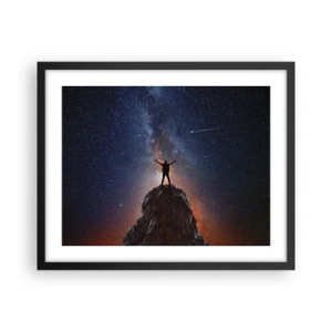 Poster în ramă neagră - Puterea este cu mine! - 50x40 cm